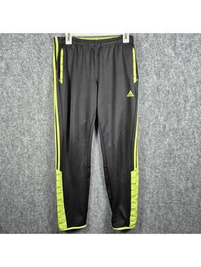 Adidas Soccer Training Track Pants Mens Large Black Athleisure Tapered Ankle Zip